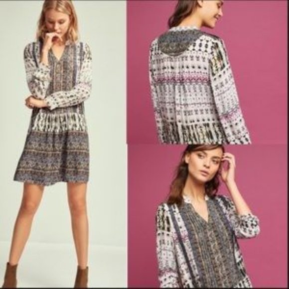 Anthropologie Dresses & Skirts - Tiny Anthropologie “Mollie” Boho Print Tunic Dress